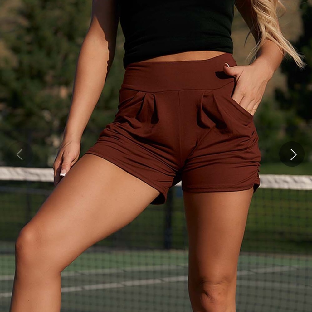 Brown Women's Harem Shorts